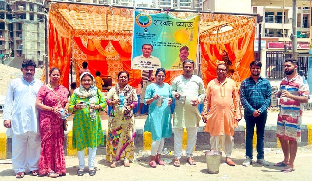 Pahal Organization Organizes Sharbat Stalls on Nirjala Ekadashi