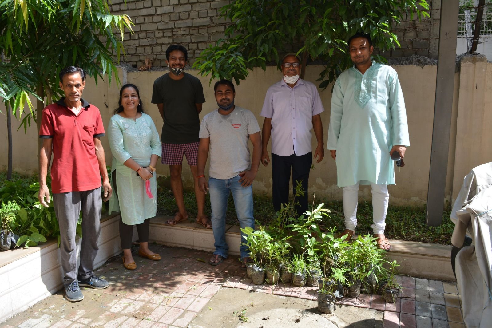 Plantation drive at a residential society (2021)
