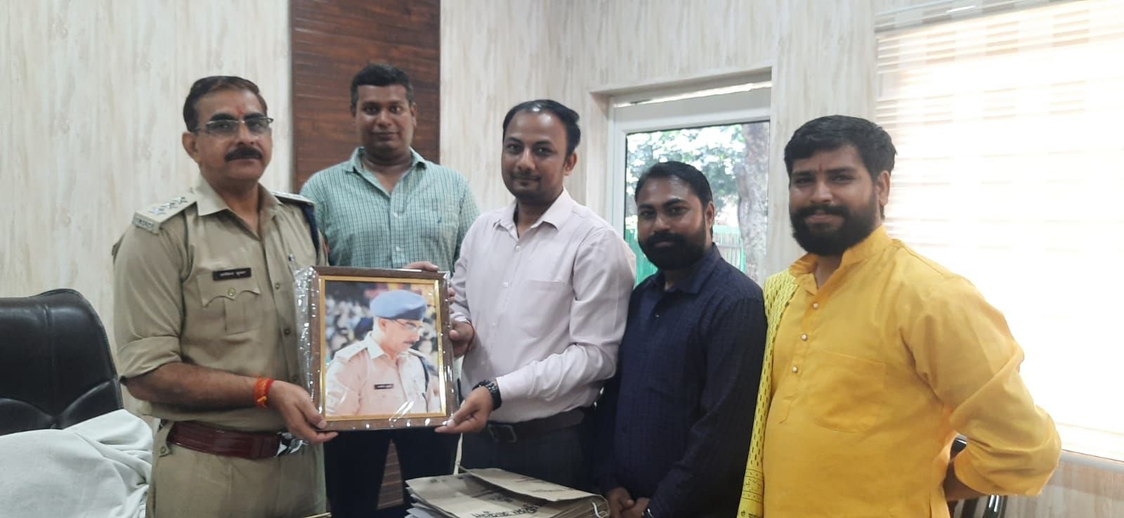 Felicitation with police officials (2022)